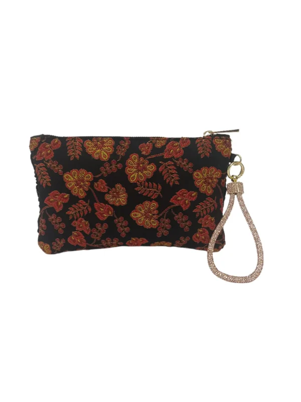 Clutch negro floral Ofelia