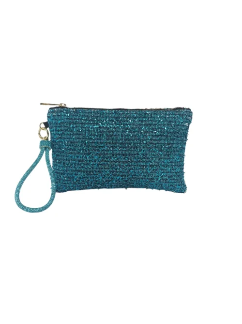 Clutch fiesta turquesa Palmira
