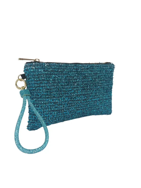 Clutch fiesta turquesa Palmira