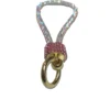 Asa para bolso pedreria rosa