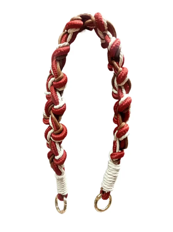 Asa para bolso trenzada roja