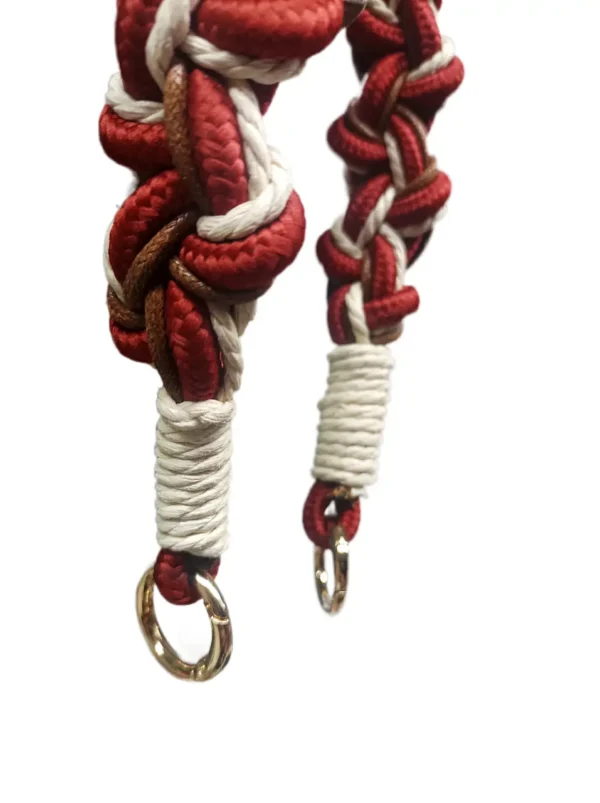 Asa trenzada roja para bolso