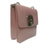 Bolso bandolera rosa pastel lateral