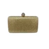 Clutch de fiesta dorado rectangular
