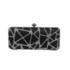 Clutch negro pedreria brillantes