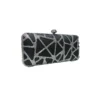 Clutch negro pedrería brillantes