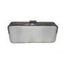 Clutch plata metalizado con cristales