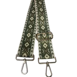 Correa De Bolso Étnica Verde