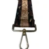 Correa De Bolso Marrón Y Dorado