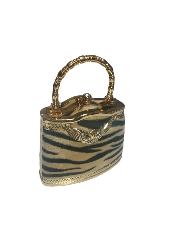 Mini bolso animal print leopardo lateral