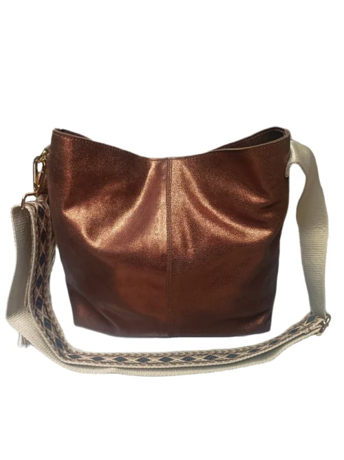 Bolso Bolonia Metalizado Cobre de sofia zhar