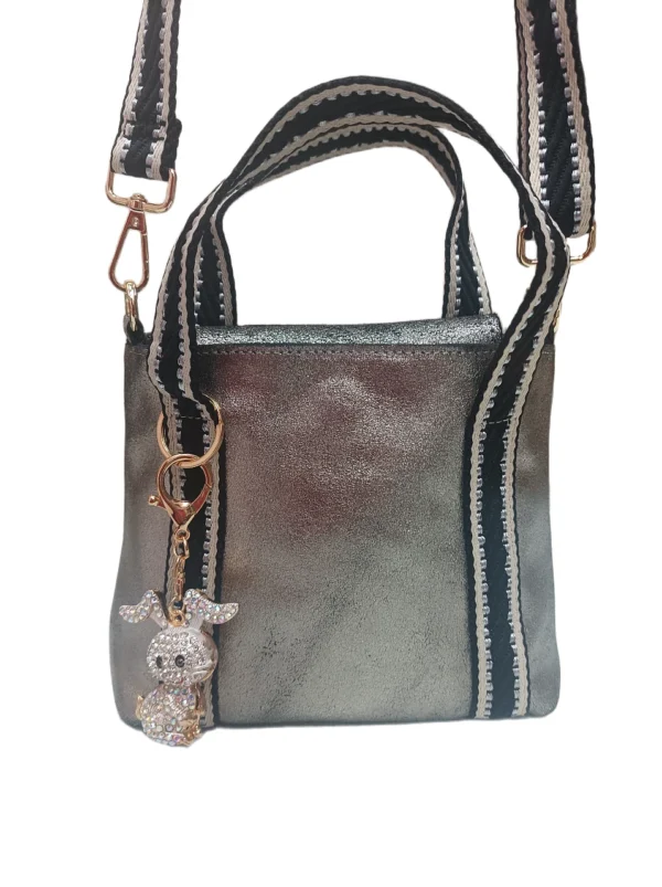 Bolso Milano Metalizado Plomo de Sofia Zhar